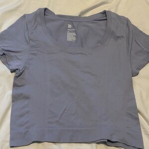 All In Motion Scooped Neck Cap Sleeve Rib Knit Workout Top / XXL